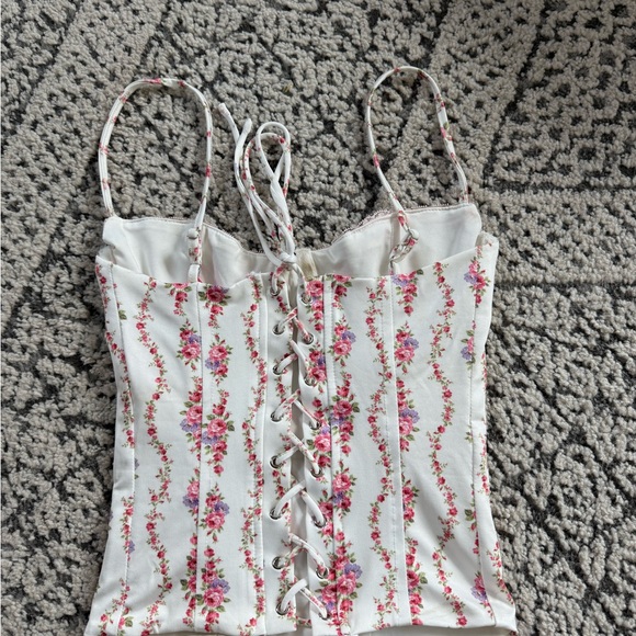 Edikted Floral Print Women's corset tank Top - Picture 2 of 3